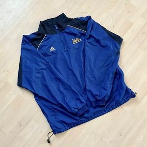 Vintage UCLA Bruins Adidas Track Jacket Quarter Zip Windbreaker Oversized Baggy